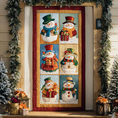 Holiday Cheer Quilted Door Cover