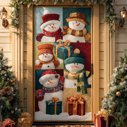Jolly Snow Duo Quilted Door Cover