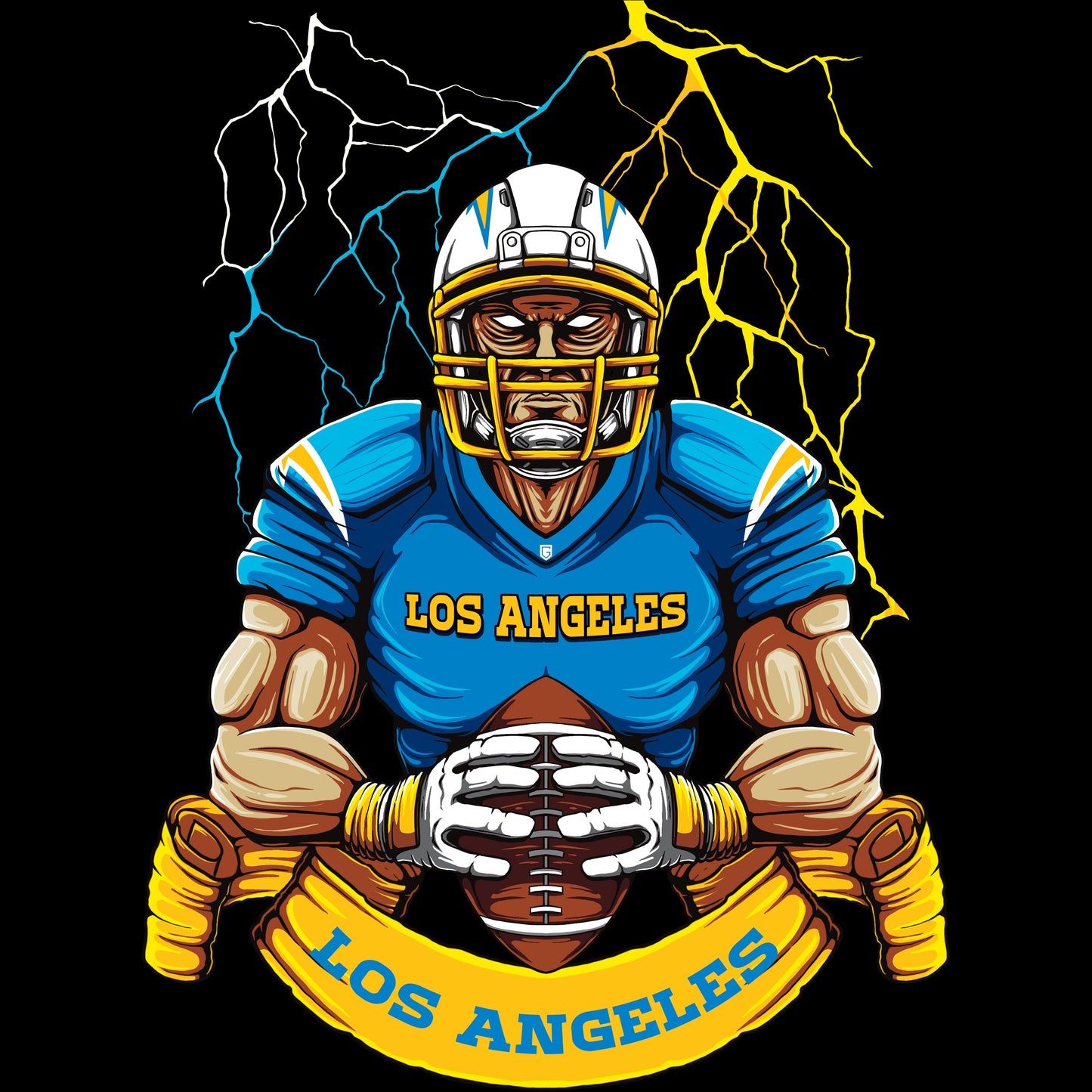 Los Angeles Lightning Strike Football T-Shirt