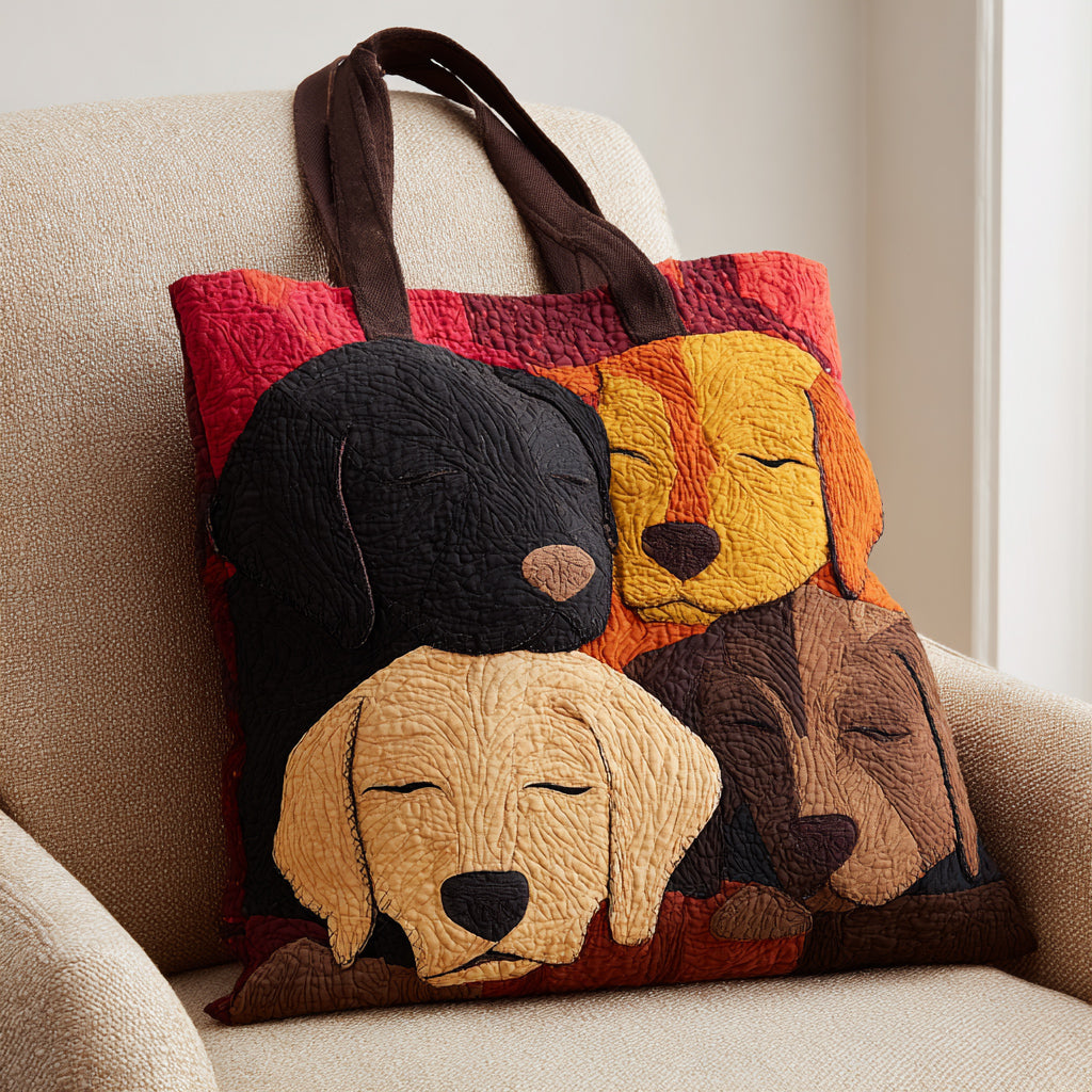 Labrador Retriever Dreams Quilted Tote Bag