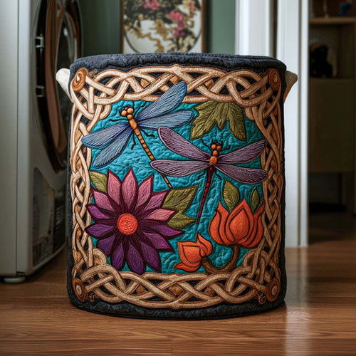 Lake Dancer Quilted Laundry Basket