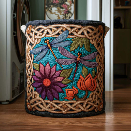 Lake Dancer Quilted Laundry Basket