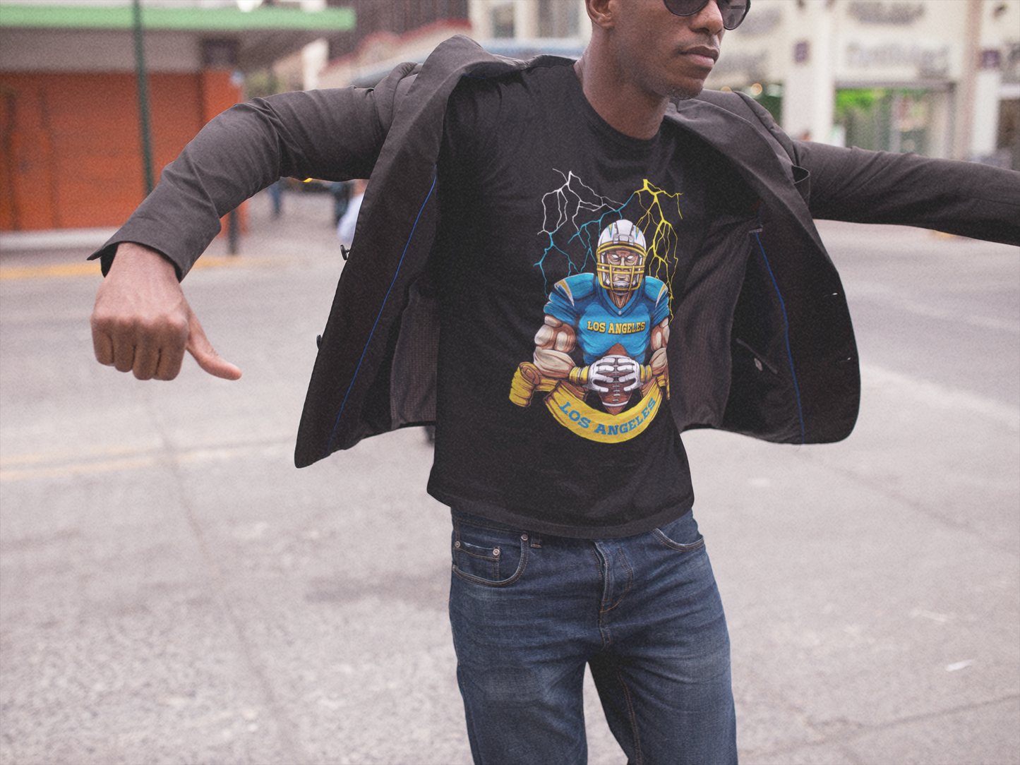 Los Angeles Lightning Strike Football T-Shirt