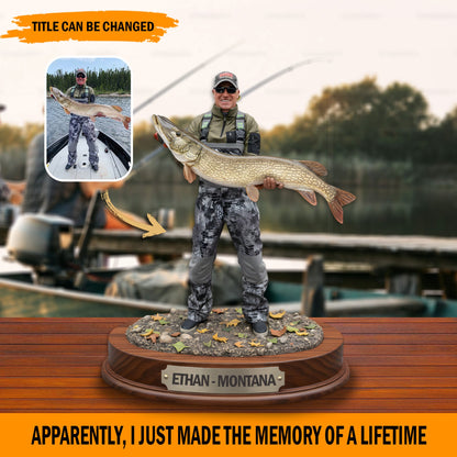 The Big Catch – Personalized Fishing Trophy Acrylic Plaque