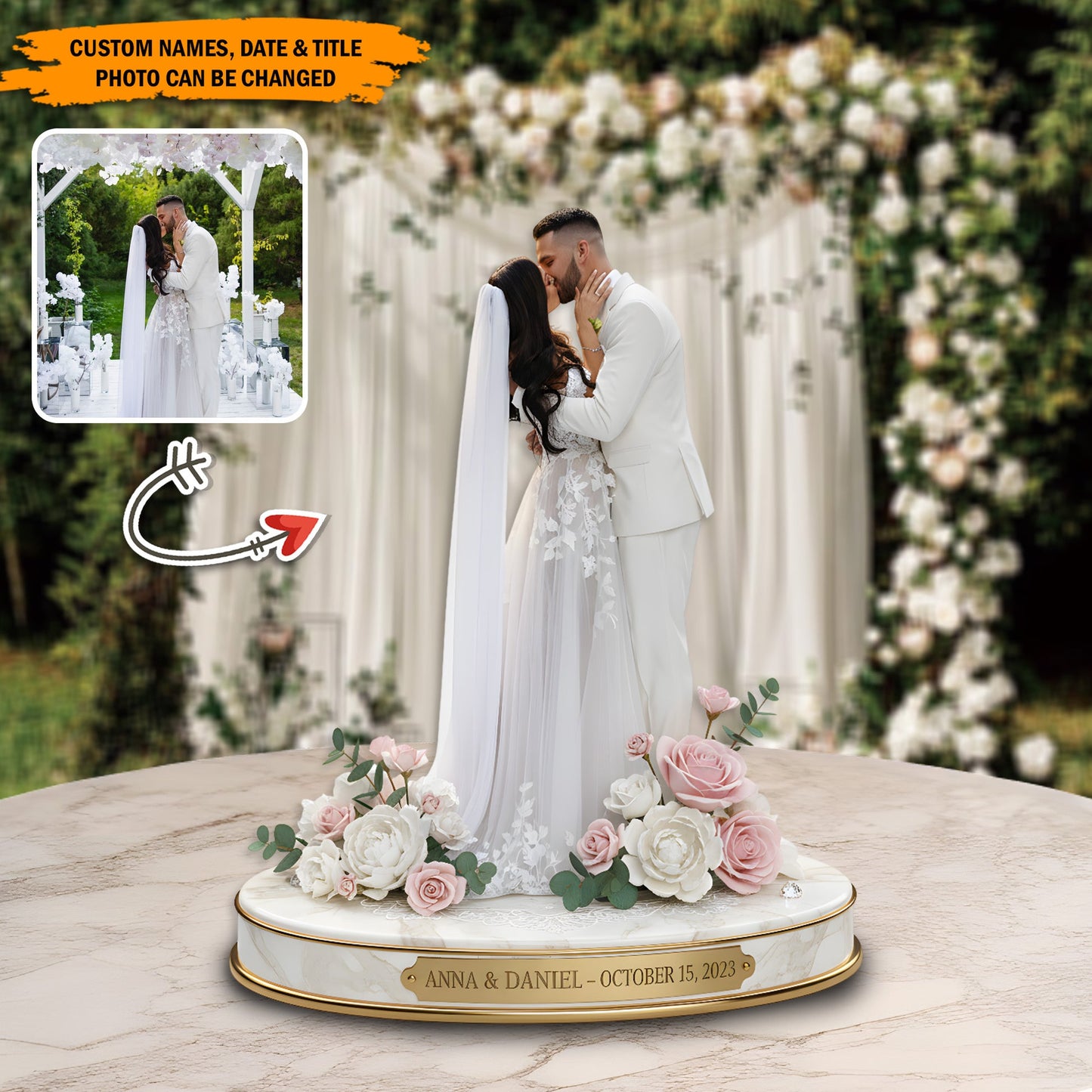 Timeless Love – Personalized Photo Acrylic Plaque