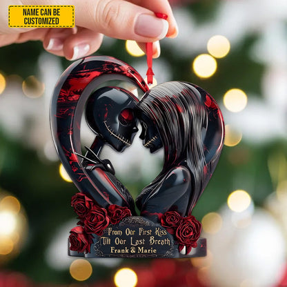 Personalized Gothic Couple Acrylic Ornament