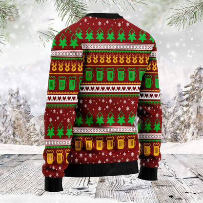 One More Night Beer Ugly Christmas Sweater