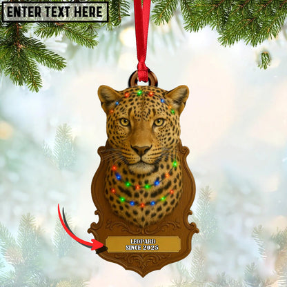 Personalized Trophy Big Game Hunting Christmas 3D Ornament, Custom Holiday Tree Decor, Perfect Gift for Hunter