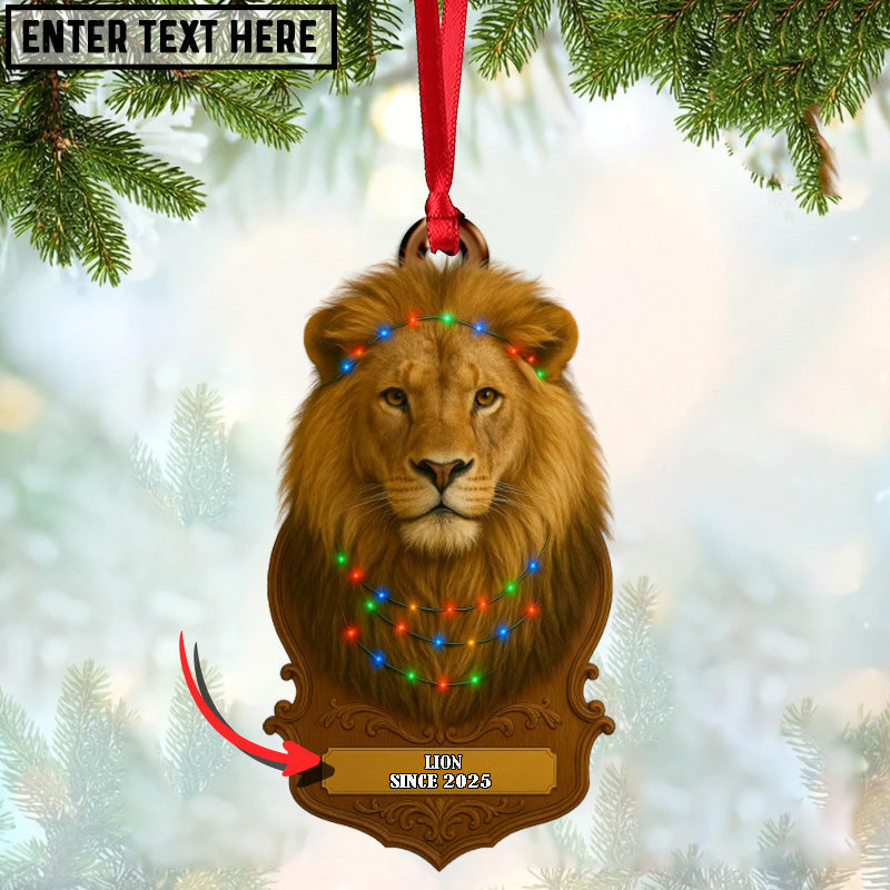 Personalized Trophy Big Game Hunting Christmas 3D Ornament, Custom Holiday Tree Decor, Perfect Gift for Hunter