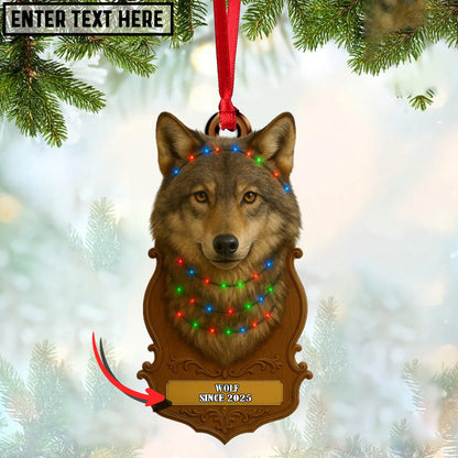 Personalized Trophy Big Game Hunting Christmas 3D Ornament, Custom Holiday Tree Decor, Perfect Gift for Hunter