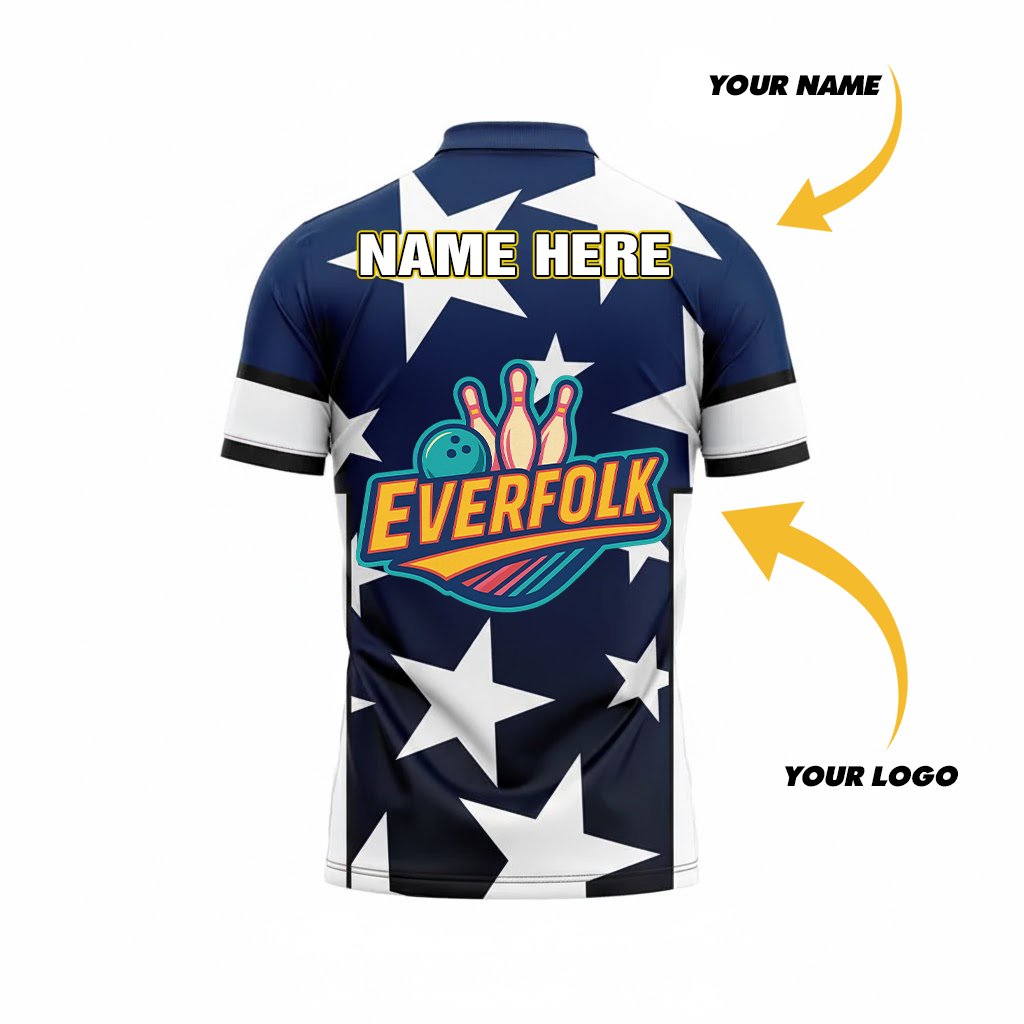 Custom Logo And Name Stars Jersey