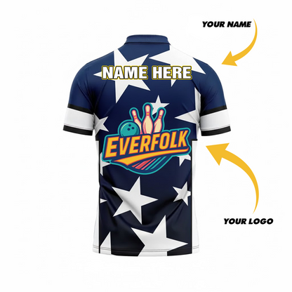 Custom Logo And Name Stars Jersey