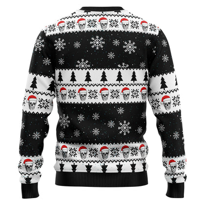 Skull Pine Tree Ugly Christmas Sweater