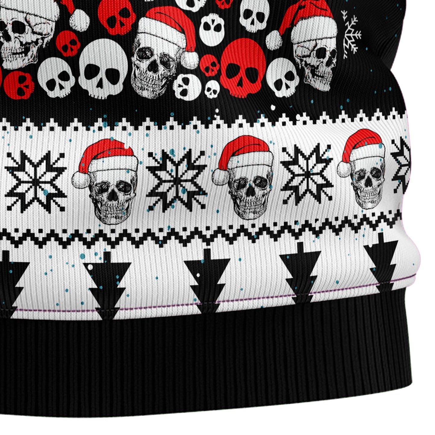 Skull Pine Tree Ugly Christmas Sweater