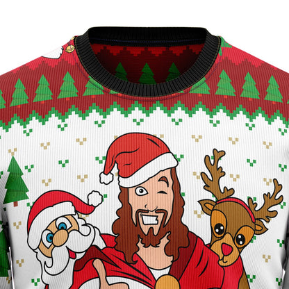 Jesus Birthday Boy Ugly Christmas Sweater