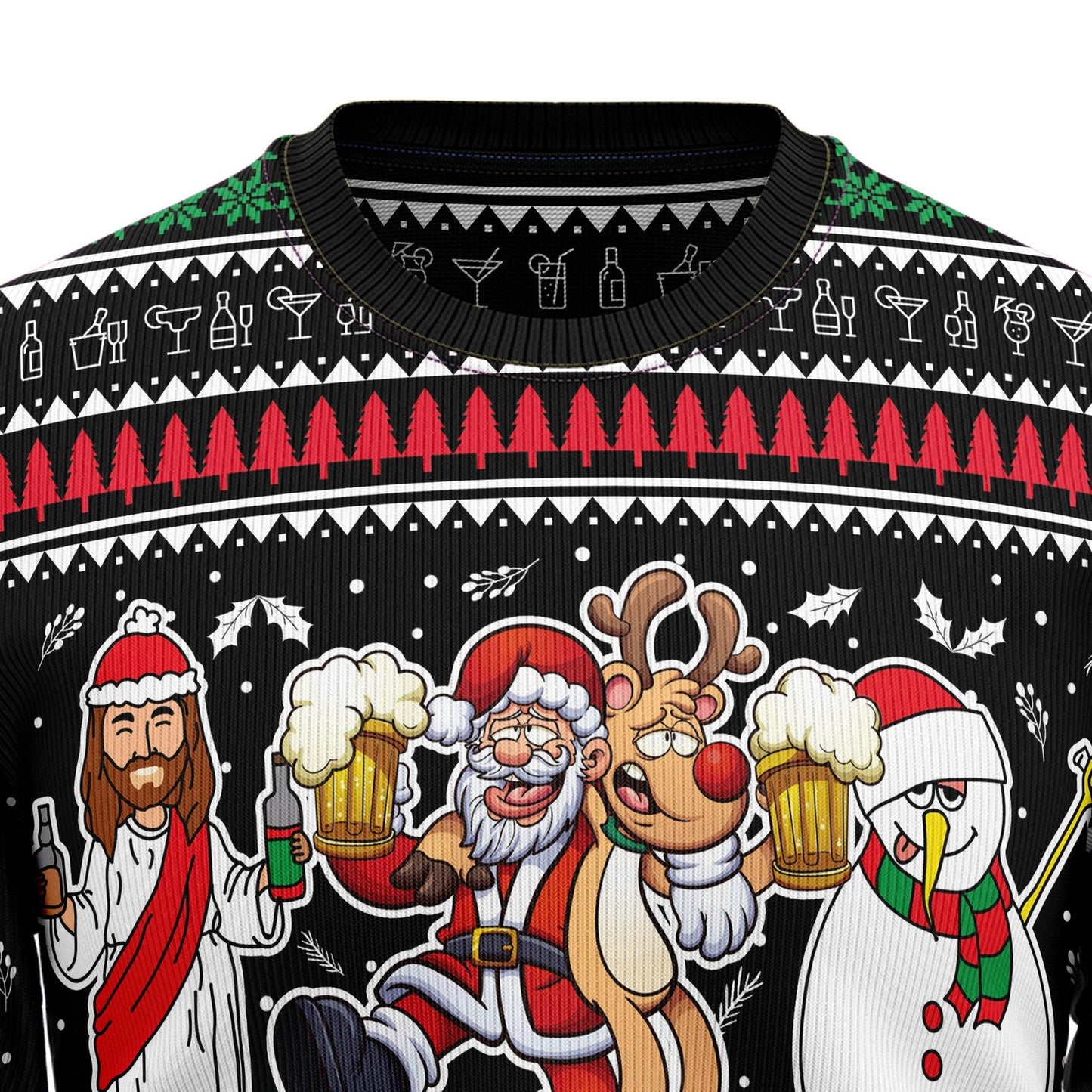 Santa Claus Jesus Friend Ugly Christmas Sweater