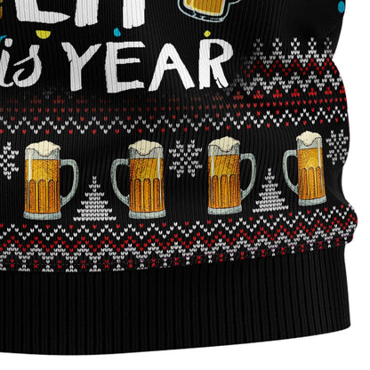 The Tree Isn’t The Only Thing Getting Lit Ugly Christmas Sweater
