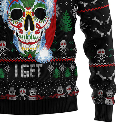 Sugar Skull Christmas Ugly Christmas Sweater