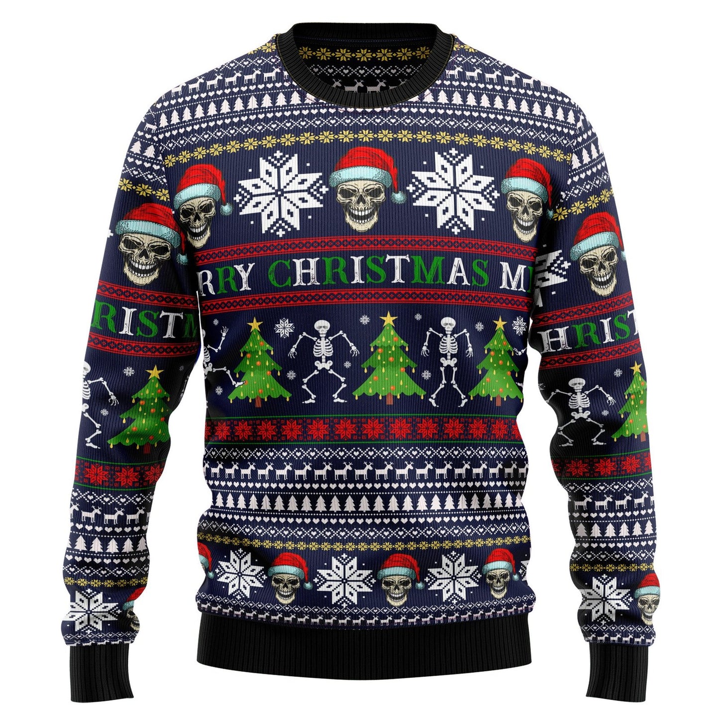 Skull Scary Christmas Ugly Christmas Sweater