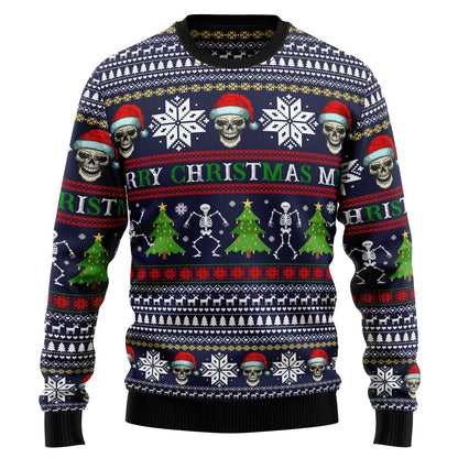 Skull Scary Christmas Ugly Christmas Sweater