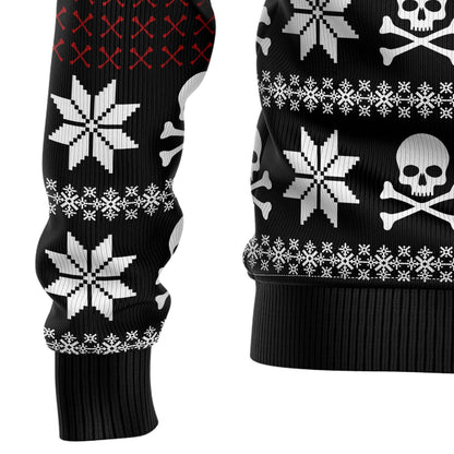 Skull Jolly Face Ugly Christmas Sweater