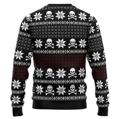 Skull Jolly Face Ugly Christmas Sweater