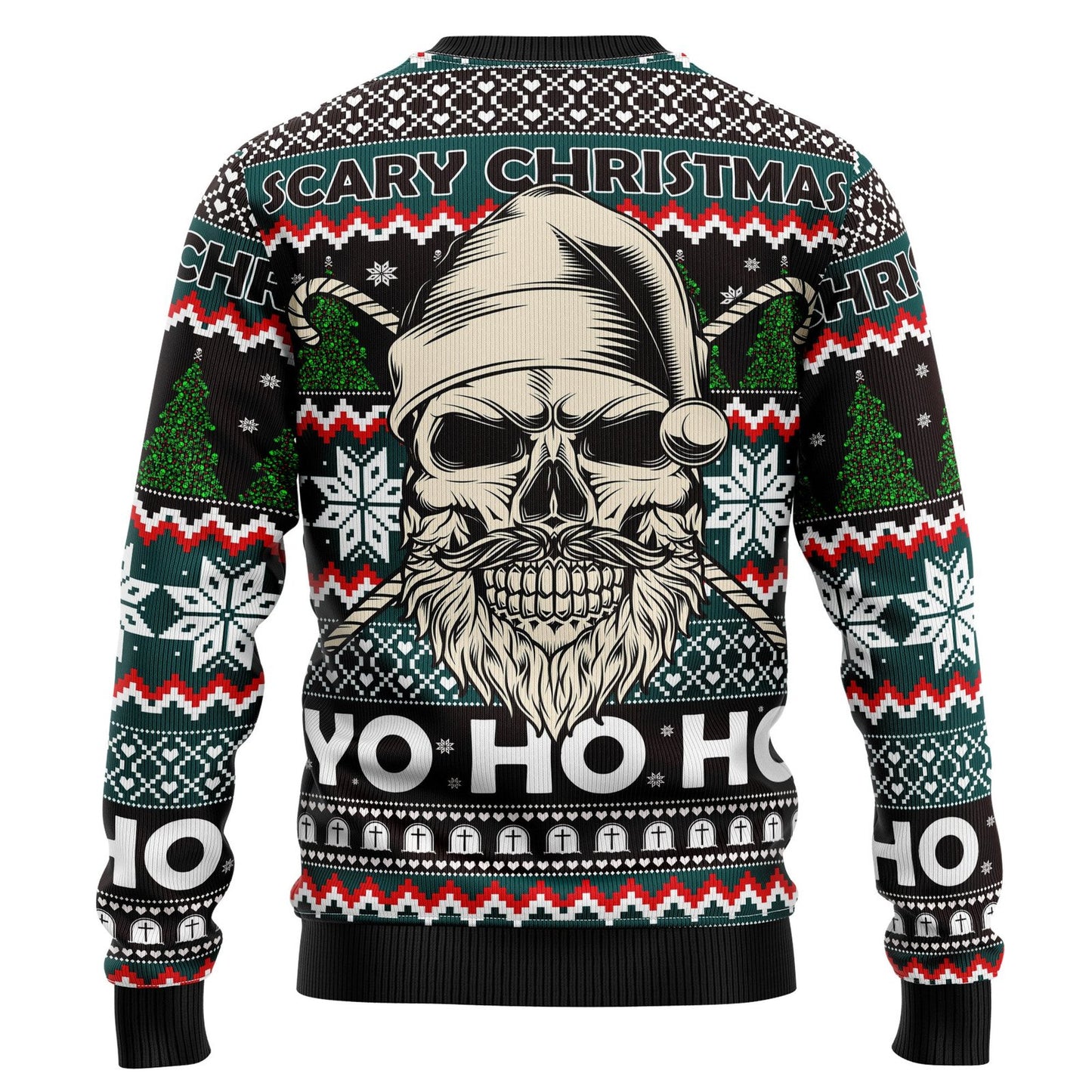 Skull Scary Christmas Ugly Christmas Sweater