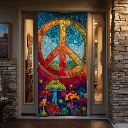 Peaceful Vibe Quilted Door Cover