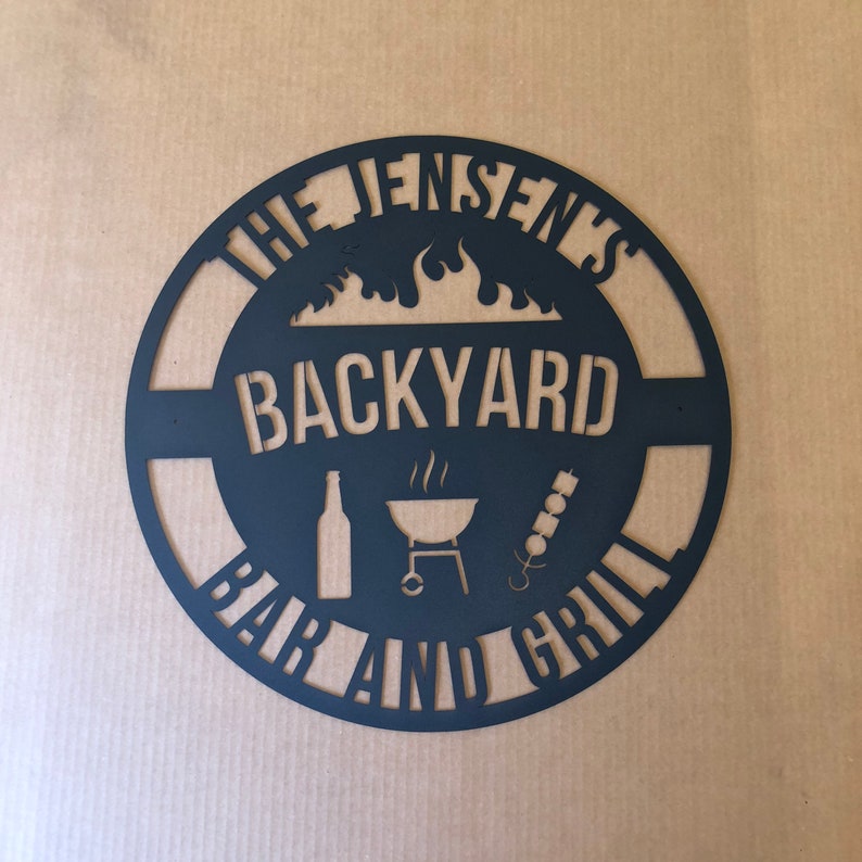 Custom Bar and Grill Sign