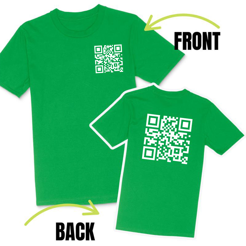 Funny FU QR Code T Shirt 2 Shaped