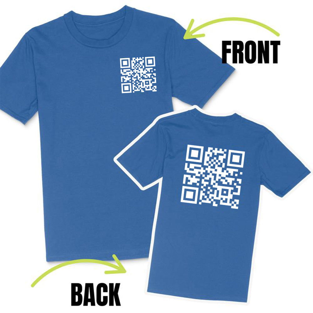 Funny FU QR Code T Shirt 2 Shaped