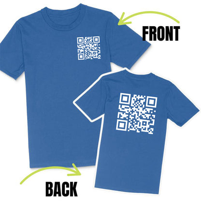 Funny FU QR Code T Shirt 2 Shaped