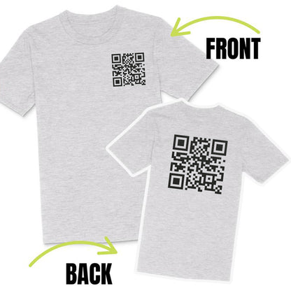 Funny FU QR Code T Shirt 2 Shaped