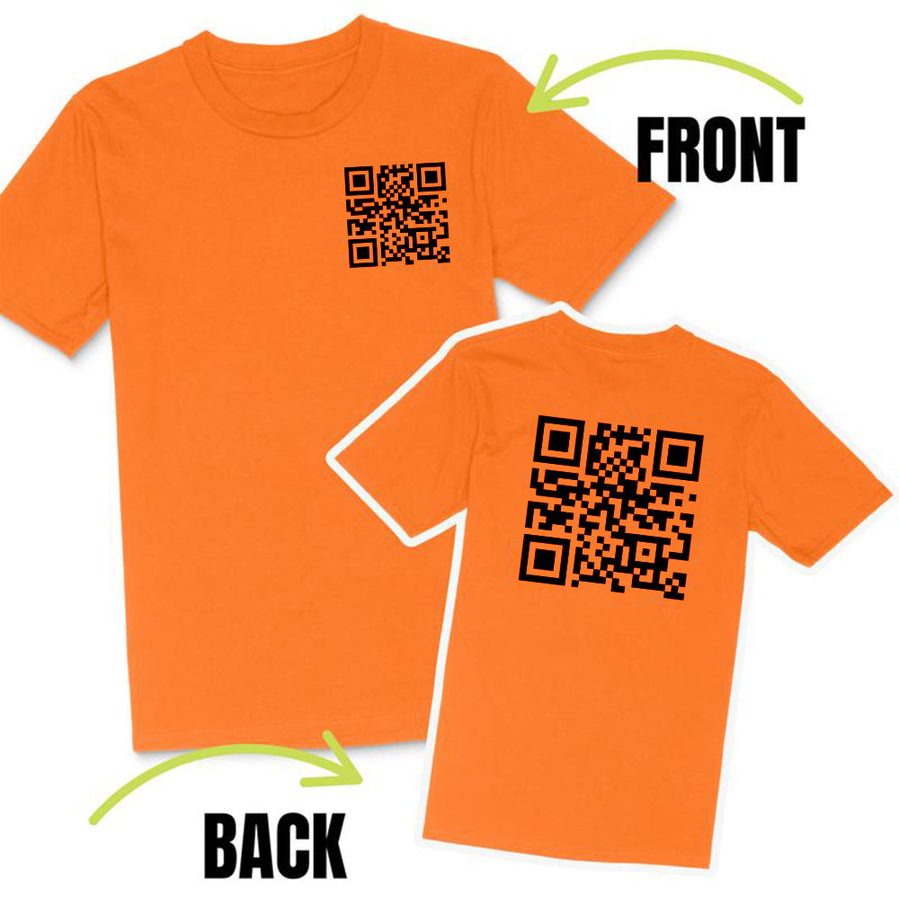 Funny FU QR Code T Shirt 2 Shaped