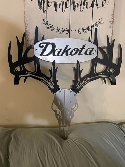 Custom made personalized metal bow holder