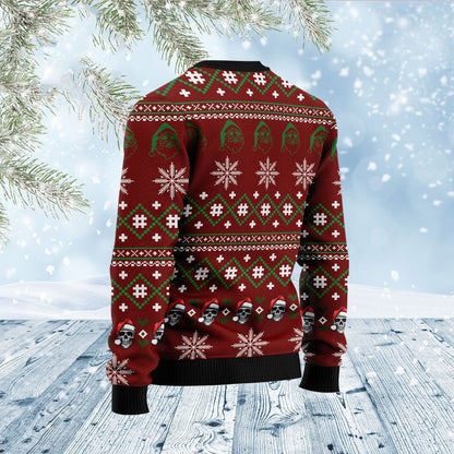 Santa Skull Ugly Christmas Sweater
