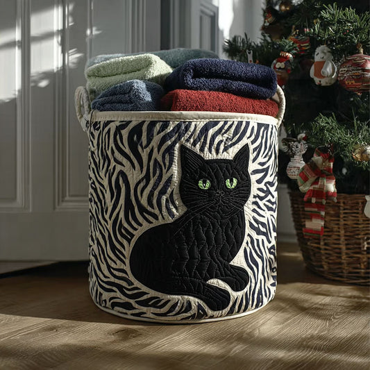 Silken Whisker Quilted Laundry Basket