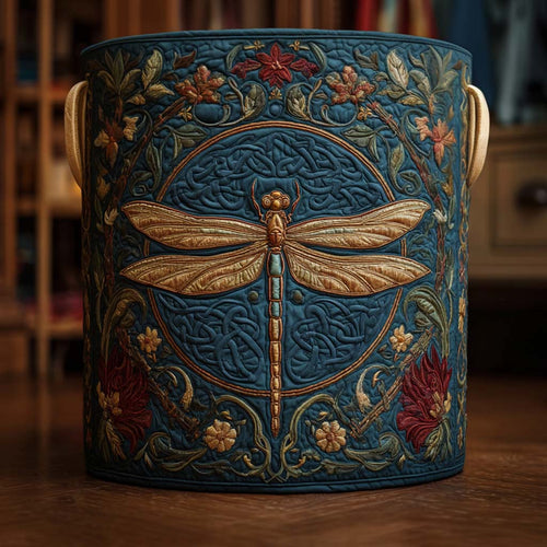 Summer Bloom Quilted Laundry Basket