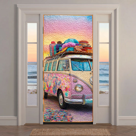 Sunshine Drive Quilted Door Cover