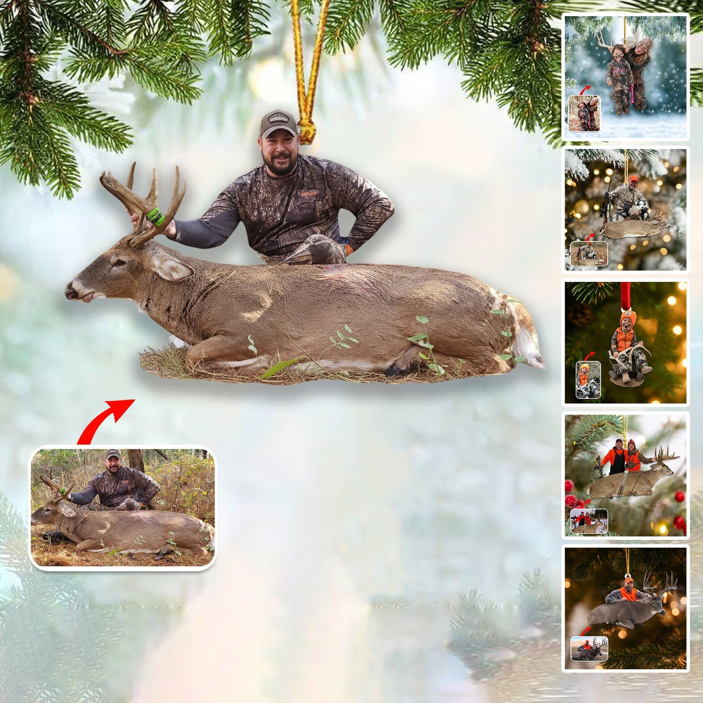 Personalized Outdoor Memories Christmas Ornament