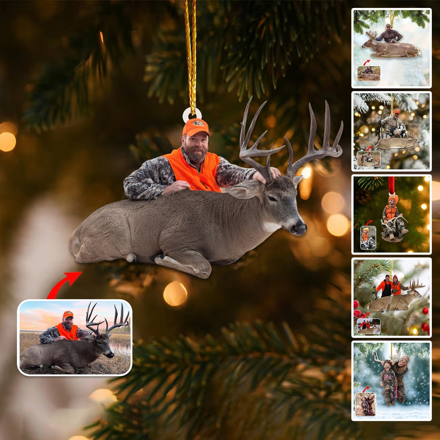 Personalized Outdoor Memories Christmas Ornament