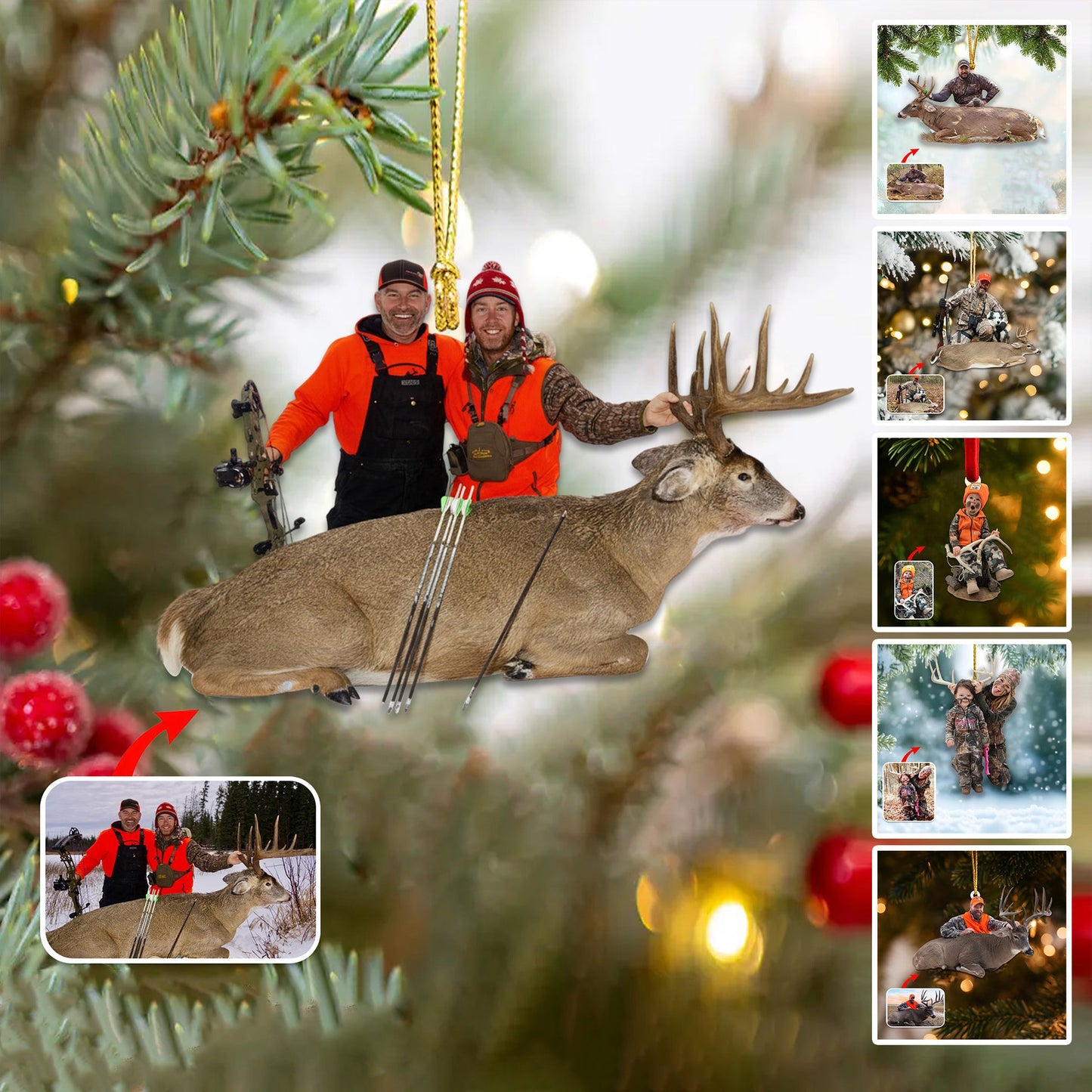 Personalized Outdoor Memories Christmas Ornament