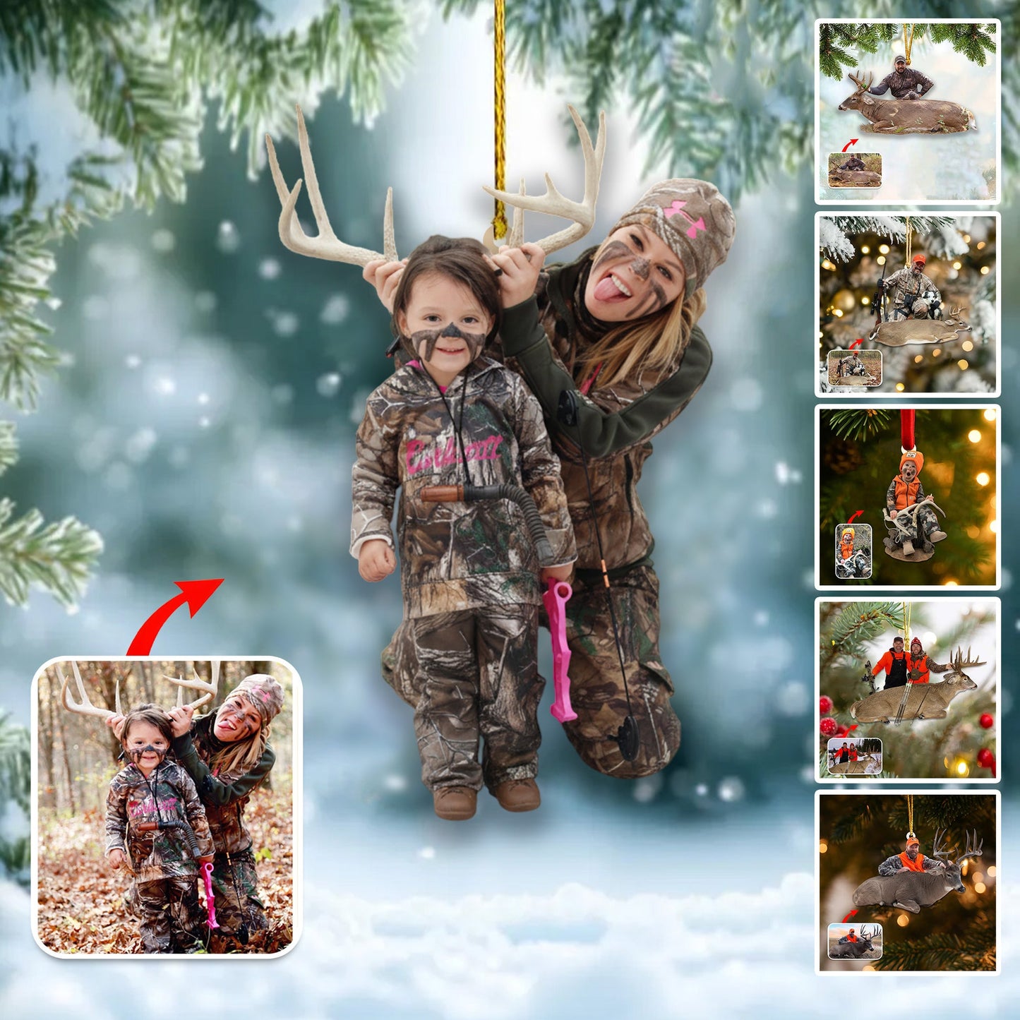 Personalized Outdoor Memories Christmas Ornament