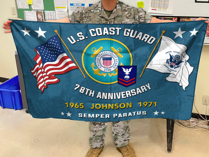U.S. Coast Guard - Flying Flag