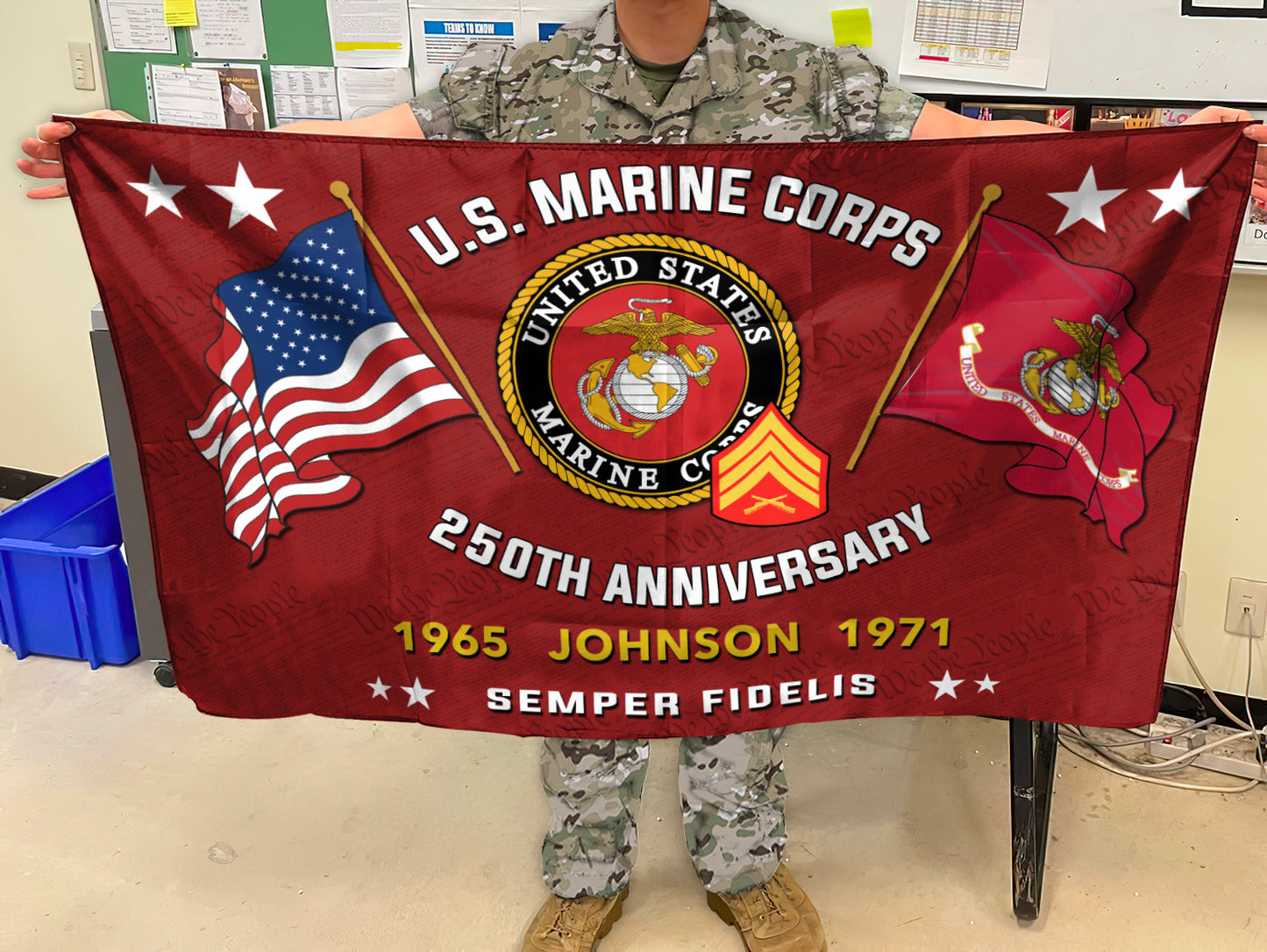 U.S. Marine Corps - Flying Flag