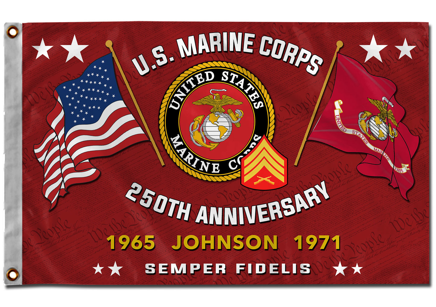 U.S. Marine Corps - Flying Flag