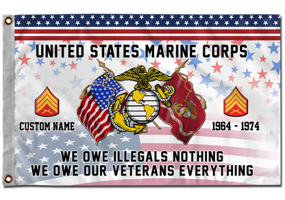 U.S. Marine Corps - Flying Flag
