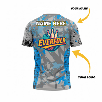 Custom Logo And Name Grey Royal Jersey