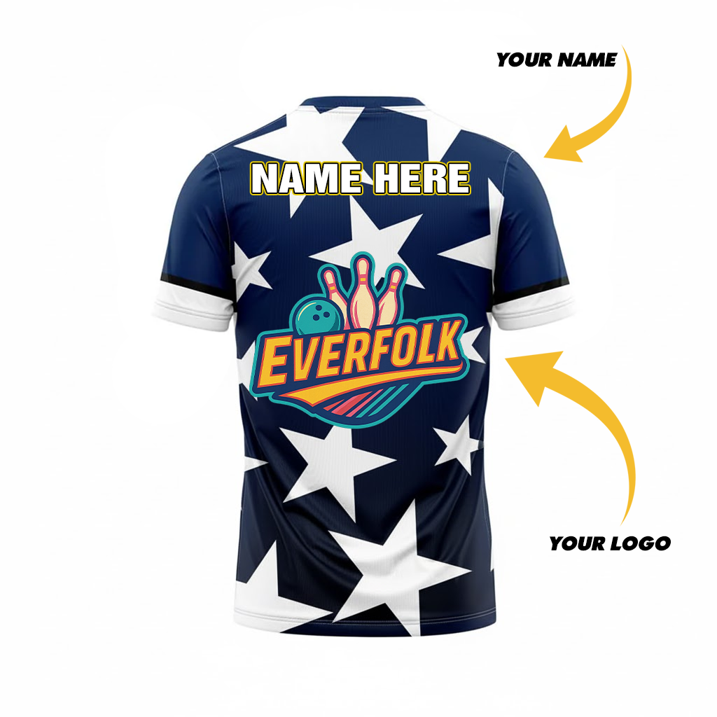 Custom Logo And Name Stars Jersey