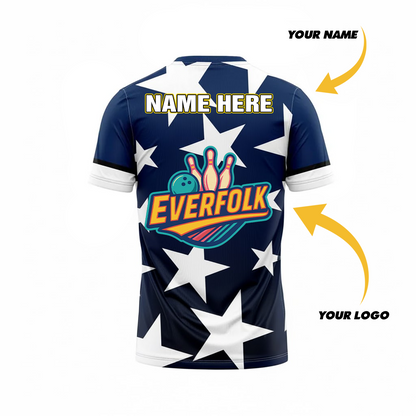 Custom Logo And Name Stars Jersey